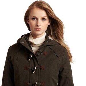 Merrell Opti-Warm Winter Jacket Pea Coat Toggle Buttons Hooded